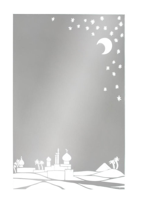 Зеркало с пескоструйным рисунком "Арабская ночь"
