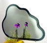 Зеркало в форме облака (комбинированное цветным стеклом, фацет)